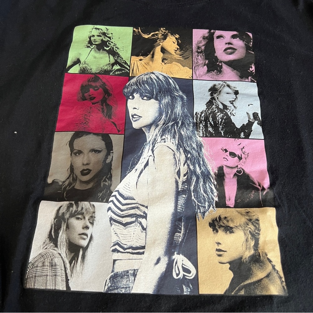 Taylor Swift Eras Tour Official Concert T-Shirt Gray Pop Art Size L - Picture 5 of 5